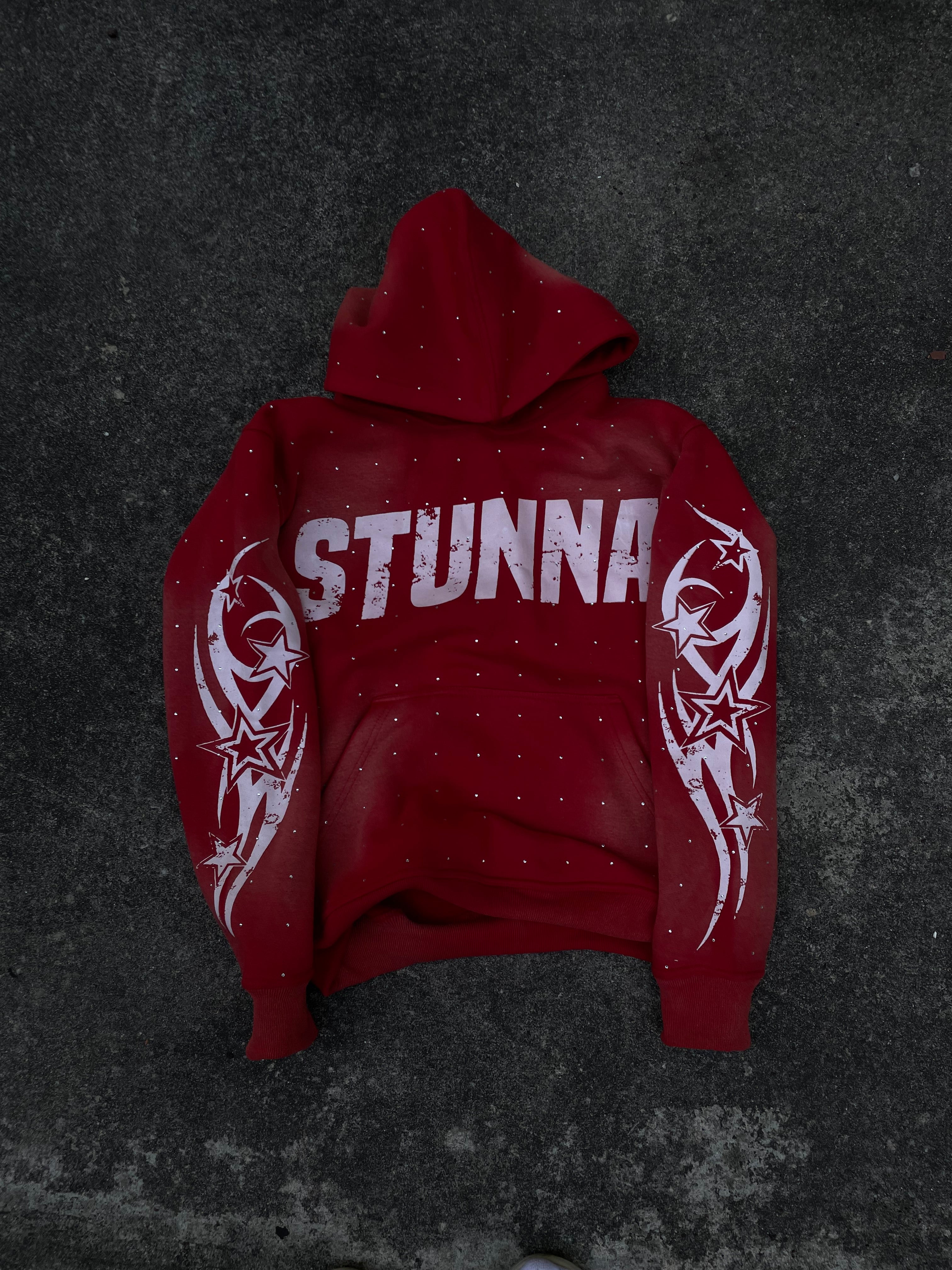 Red Rhinestone Hoodie